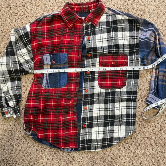 Vintage Mixed Plaid Flannel - Picture 7 of 9